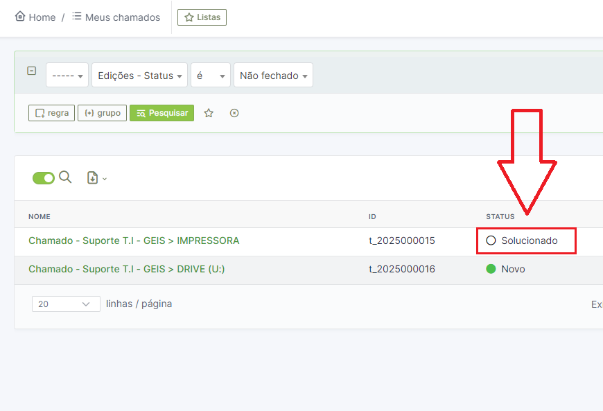 Passo 6: Solução e Aprovação